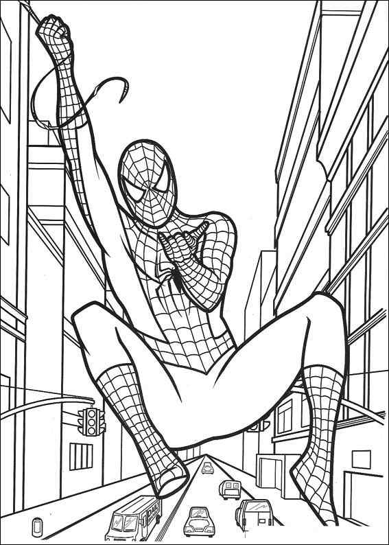 Spiderman 013 coloring page