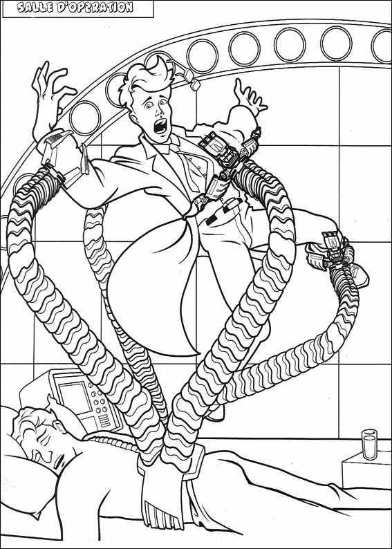 Spiderman 024 coloring page