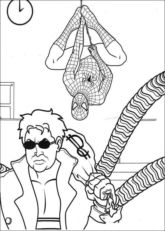 Spiderman 027 coloring page