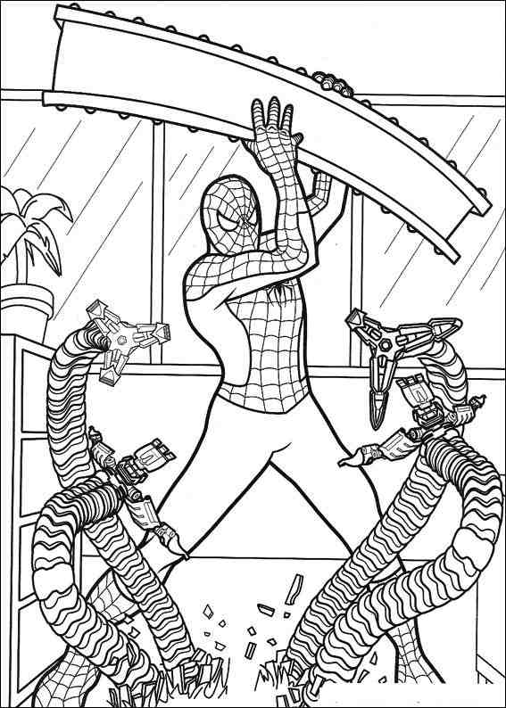 Spiderman 030 coloring page
