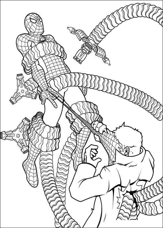 Spiderman 040 coloring page