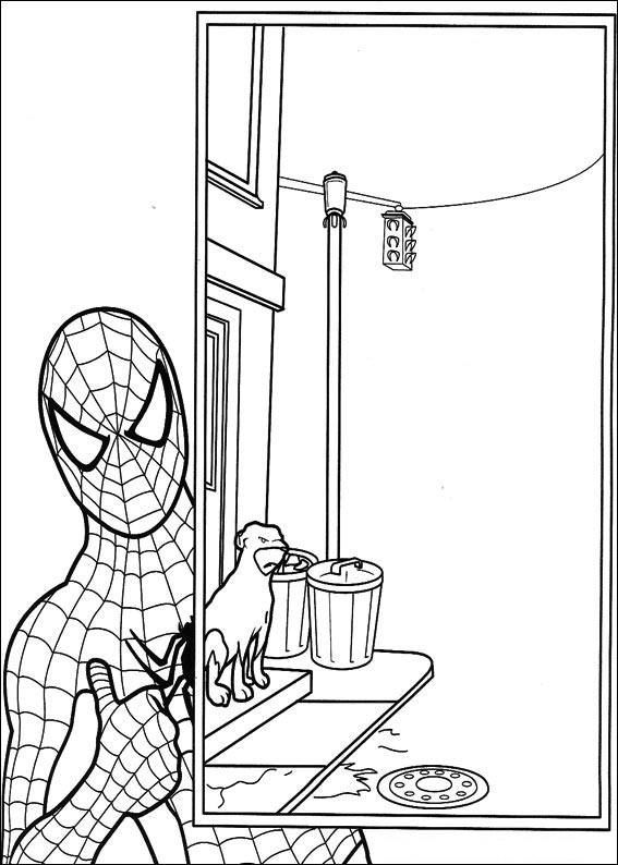 Spiderman 050 coloring page