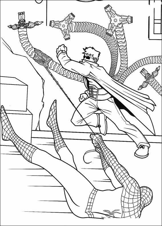 Spiderman 058 coloring page