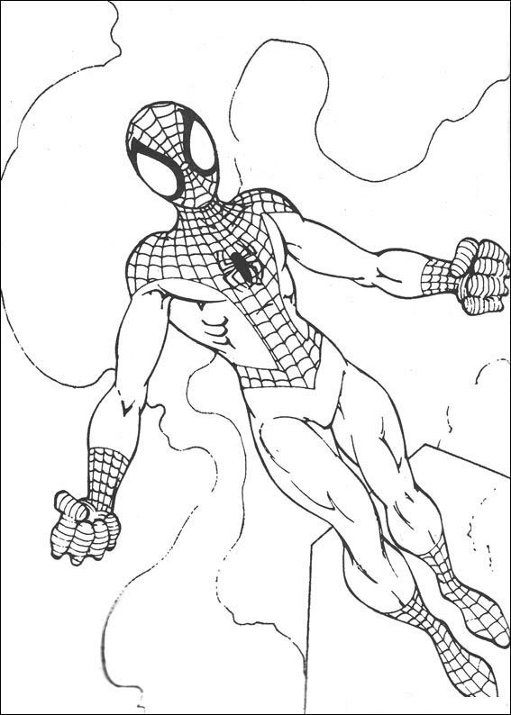 Spiderman 062 coloring page
