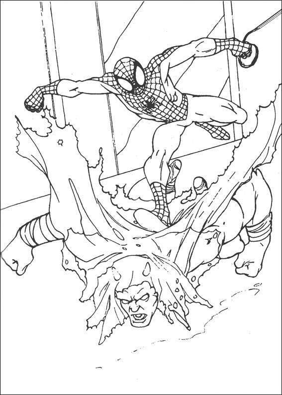 Spiderman 064 coloring page