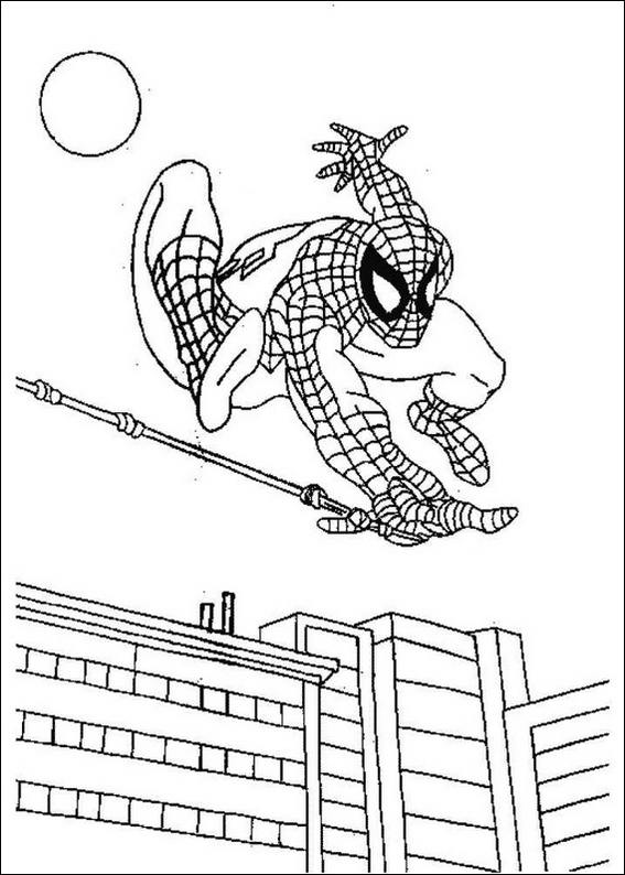 spiderman coloring pages. Spiderman 078 coloring page