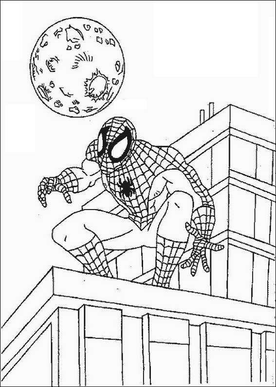 Spiderman 082 coloring page