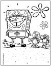 SpongeBob and friends coloring page