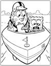 SpongeBob and Mrs Puff coloring page