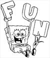 SpongeBob fun coloring page