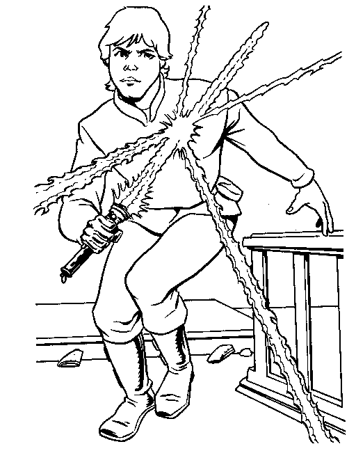 Luke Skywalker coloring page