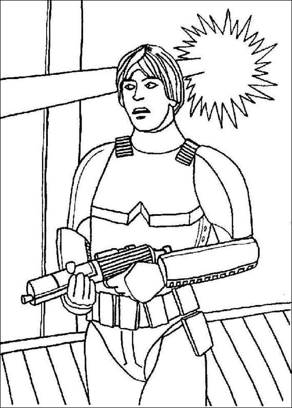 Clone Coloring Pages