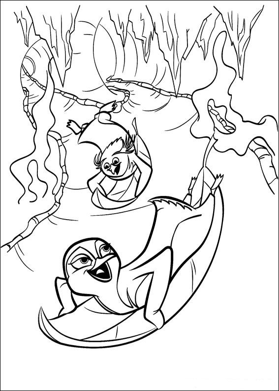 Surf's Up sliding coloring page