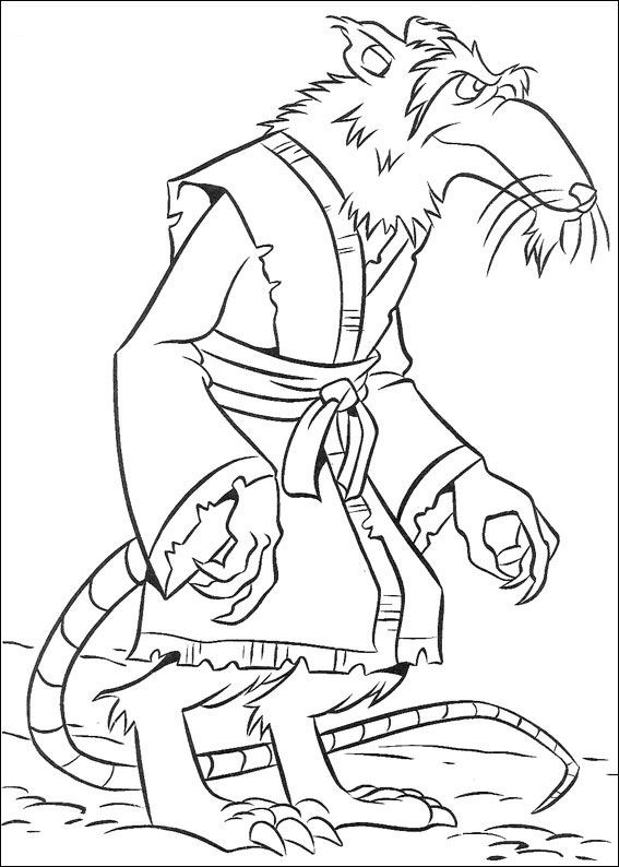 Ninja Turtles 2 coloring page