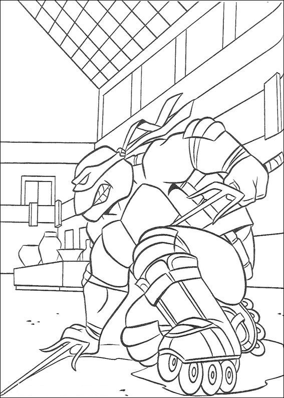 Ninja Turtles 3 coloring page