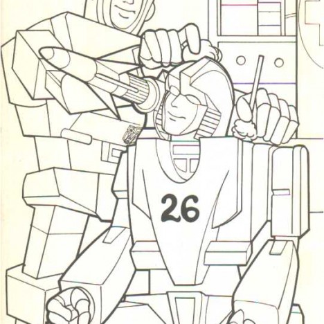 Transformers 2 coloring page