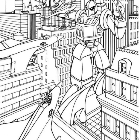 Transformer Coloring on Transformers Coloring Page