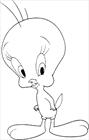 Tweety little bird coloring page