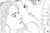 Twilight Bella and Edward coloring page