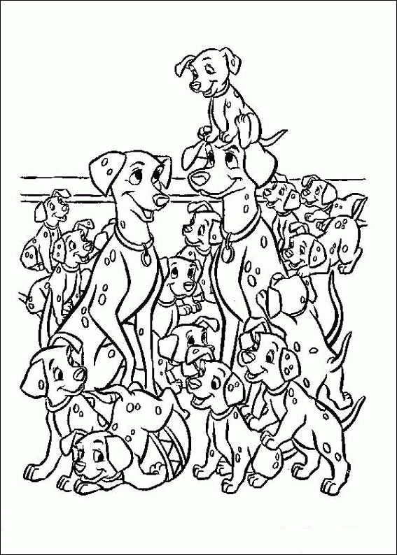 101 Dalmatians coloring page