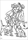 101 Dalmatians meet coloring page