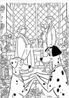 101 Dalmatians wedding coloring page