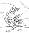 Alice in Wonderland Rabbit coloring page