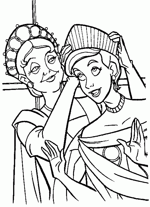 Anastasia coloring page