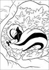 Bambi badger coloring page