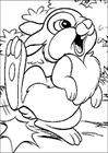 Bambi bunny coloring page