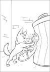 Bolt and Mittens coloring page