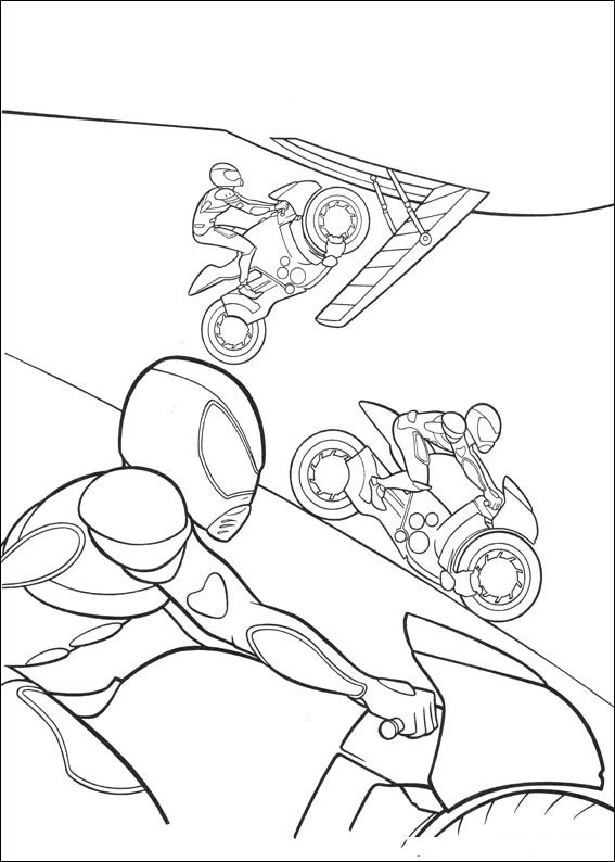 Bolt bad guys coloring page