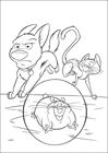 Bolt Mittens and Rhino coloring page