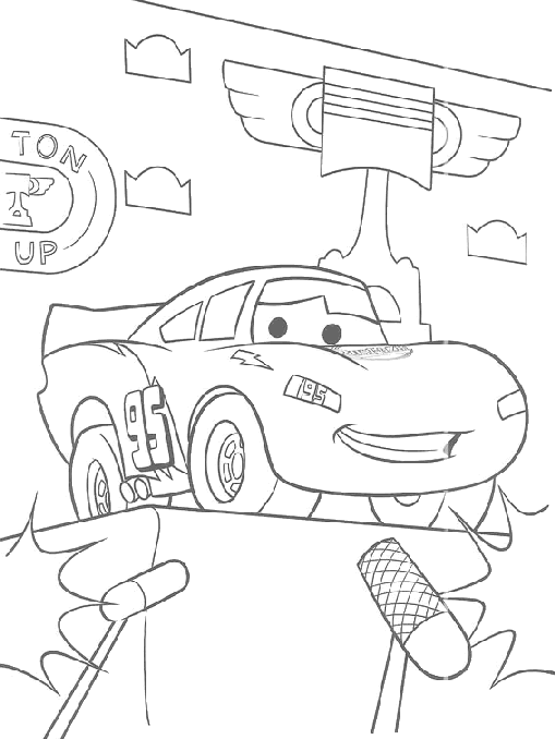 Cars car coloring page