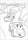 Cars racing coloring page