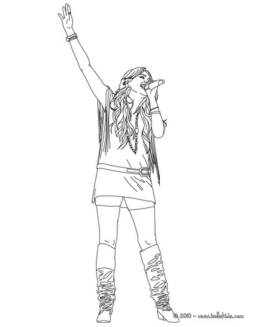 Hannah Montana Coloring Pages on Hannah Montana Miley Cyrus 08 Coloring Pages 7 Com Jpg