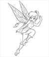 Peter Pan Pixie fairy coloring page