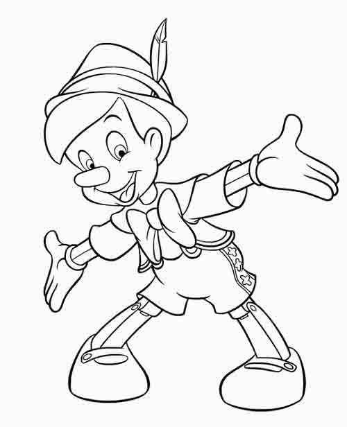 Pinocchio coloring page