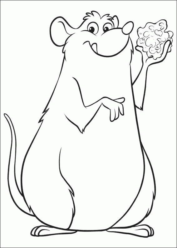 Ratatouille Emile coloring page