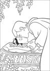 Snow White kiss coloring page