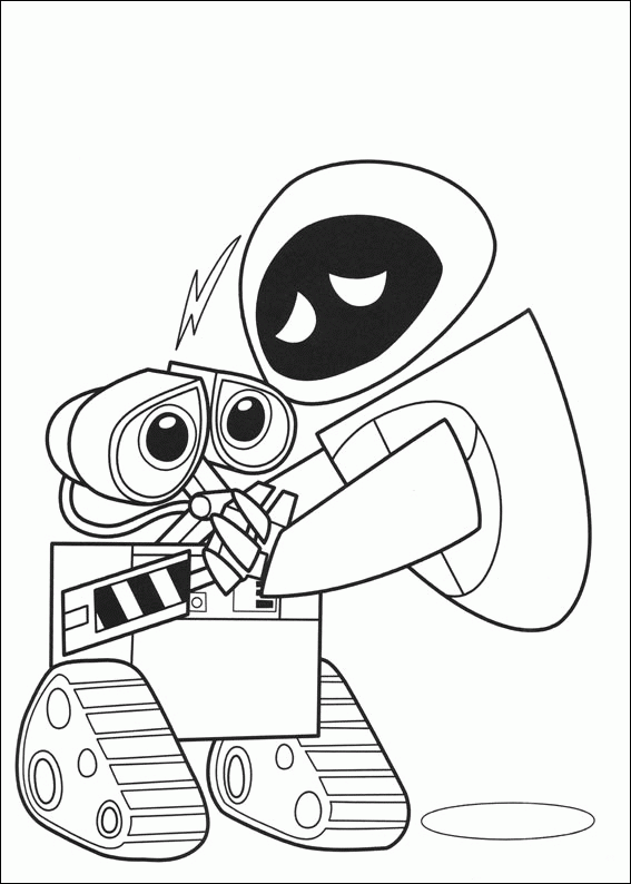 walle and eve coloring pages - photo #2