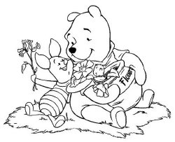 Disney Winnie the Pooh coloring page