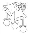 Christmas bells 2 coloring page