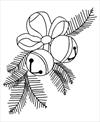 Christmas bells coloring page