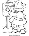 Christmas letter to Santa Claus coloring page