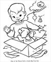 Christmas present coloring page