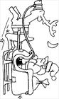 Christmas Santa Claus coming coloring page