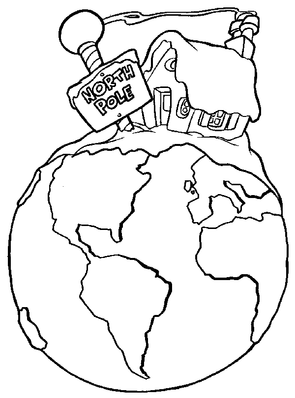 santa around world coloring pages - photo #23