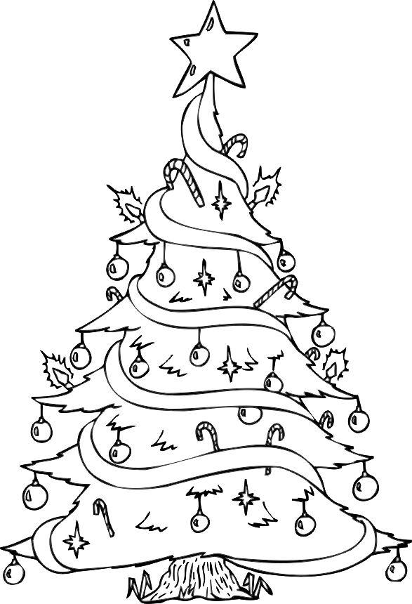 Christmas Ornament Coloring Pages For Kids