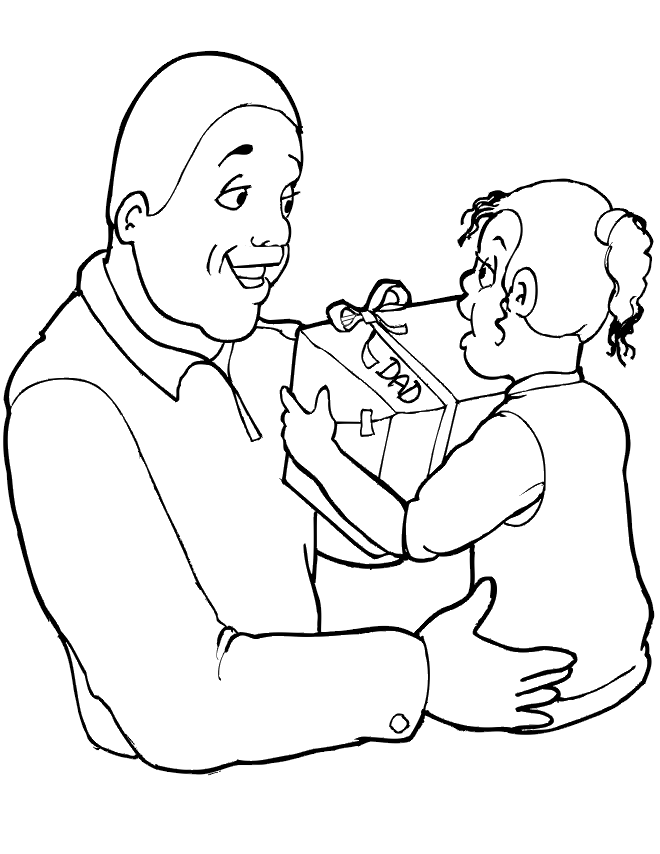 Father's day 2 coloring page